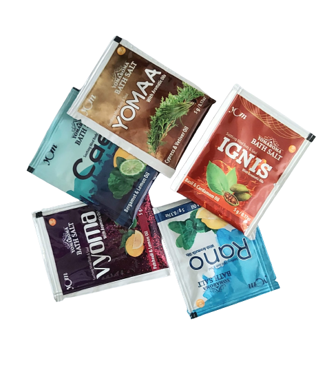 YOM YOMAROMA Bath Salt With Aromatic Oils (Pack of 5 Pouch) - 5 Nos * 5 Gms
