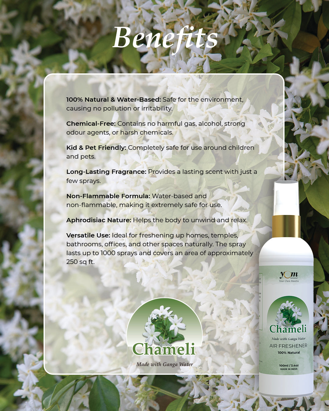 Yom Chameli Air Freshener - 100ml