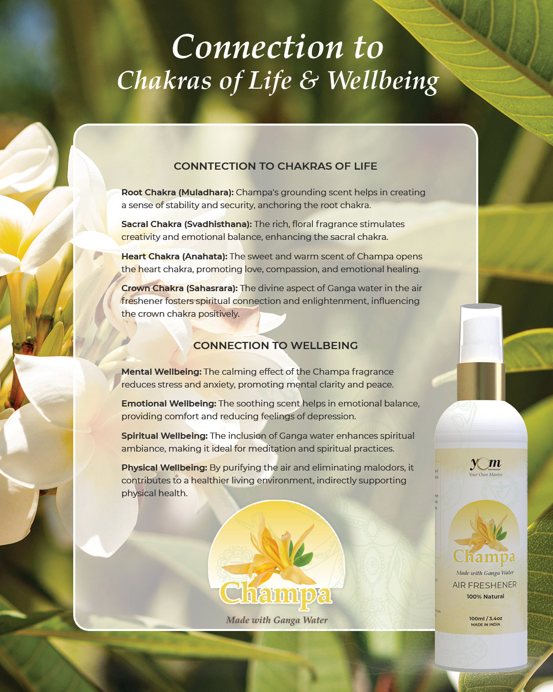 Yom Champa Air Freshener - 100ml