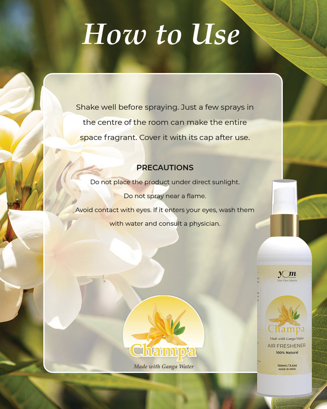 Yom Champa Air Freshener - 100ml