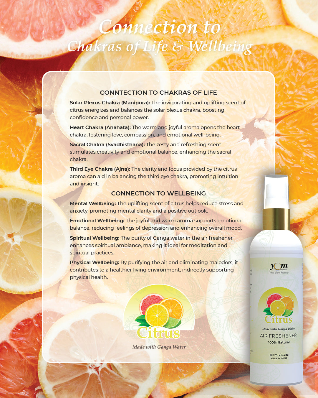 Yom Citrus Air Freshener - 100ml