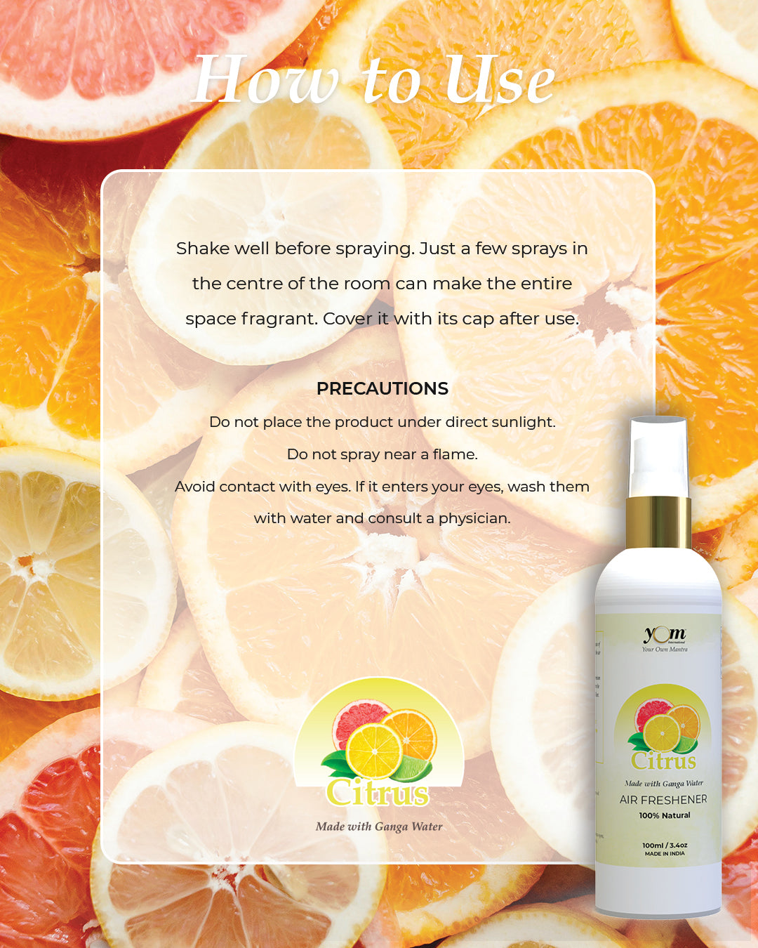 Yom Citrus Air Freshener - 100ml