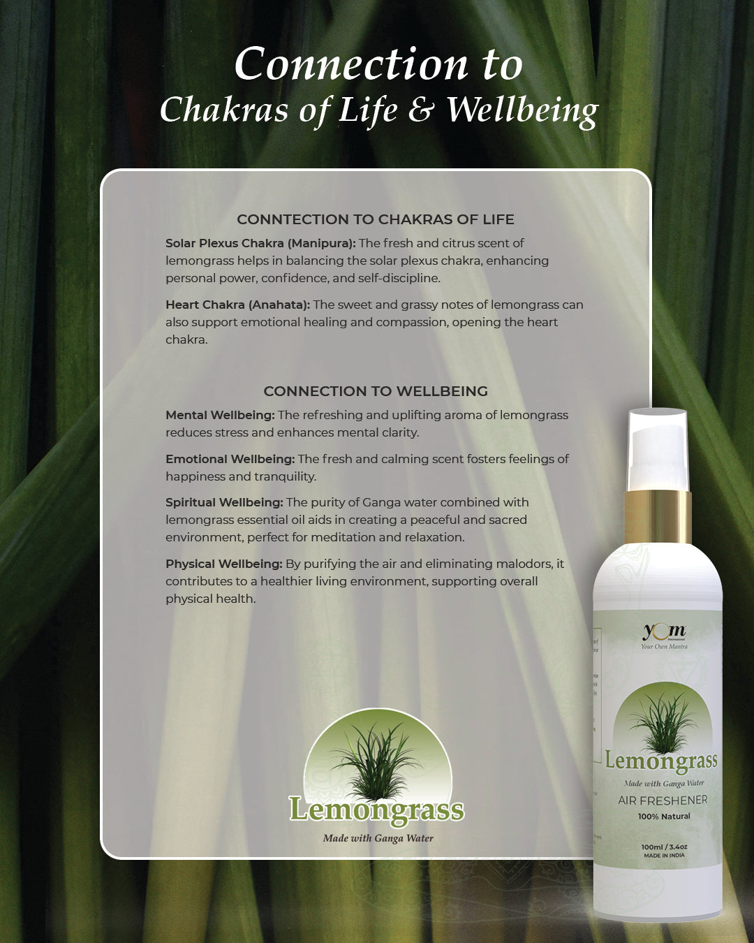 Yom Lemongrass Air Freshener - 100ml