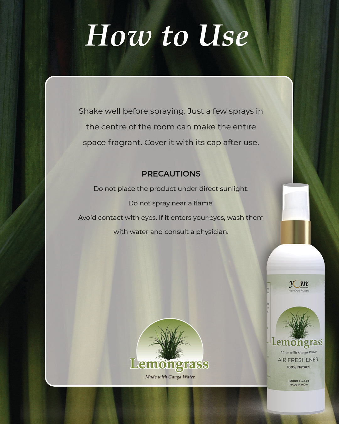 Yom Lemongrass Air Freshener - 100ml