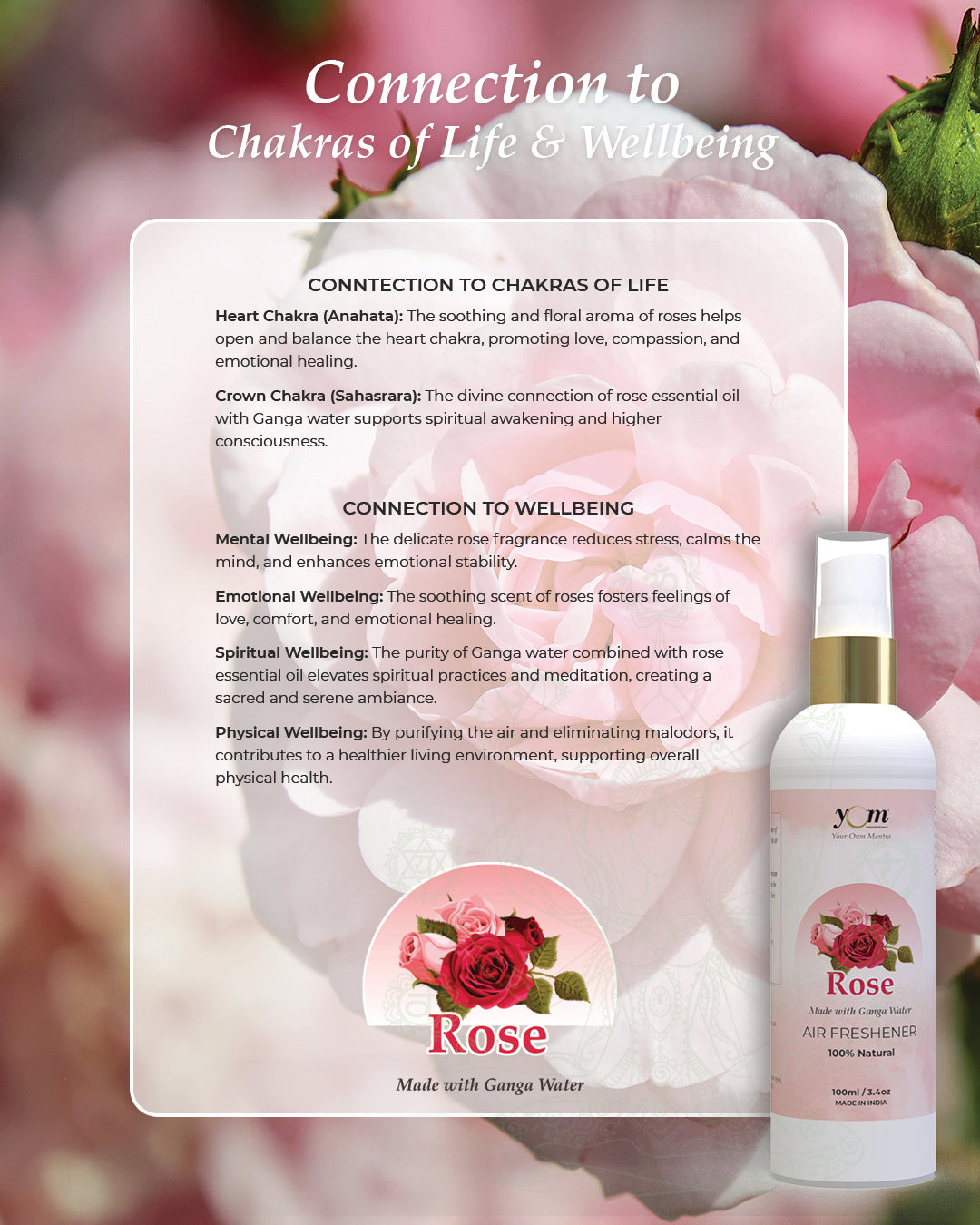 Yom Rose Air Freshener - 100ml