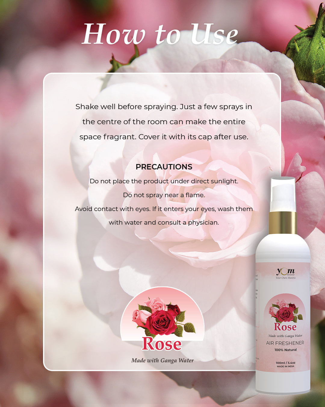Yom Rose Air Freshener - 100ml