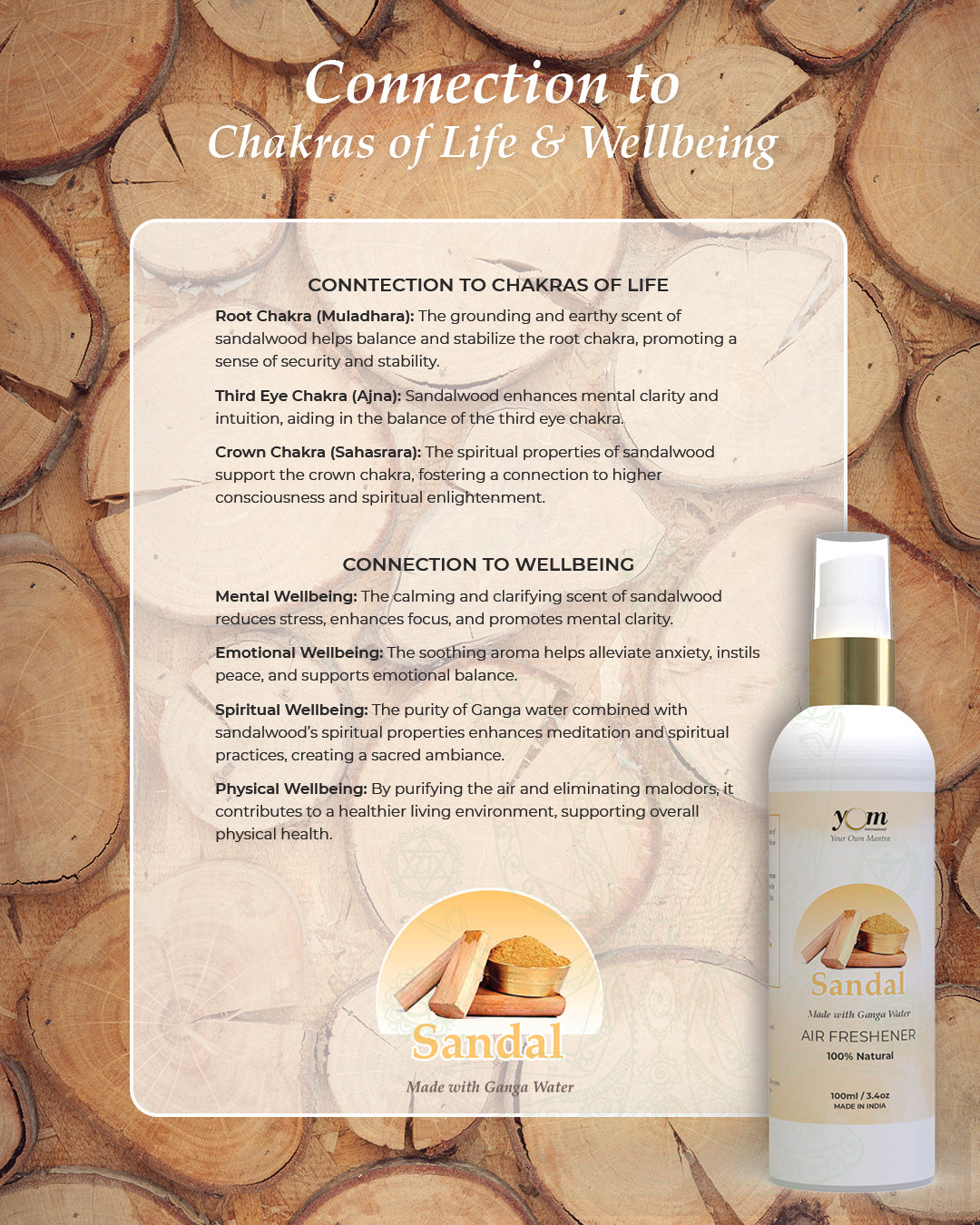 Yom Sandal Air Freshener - 100ml