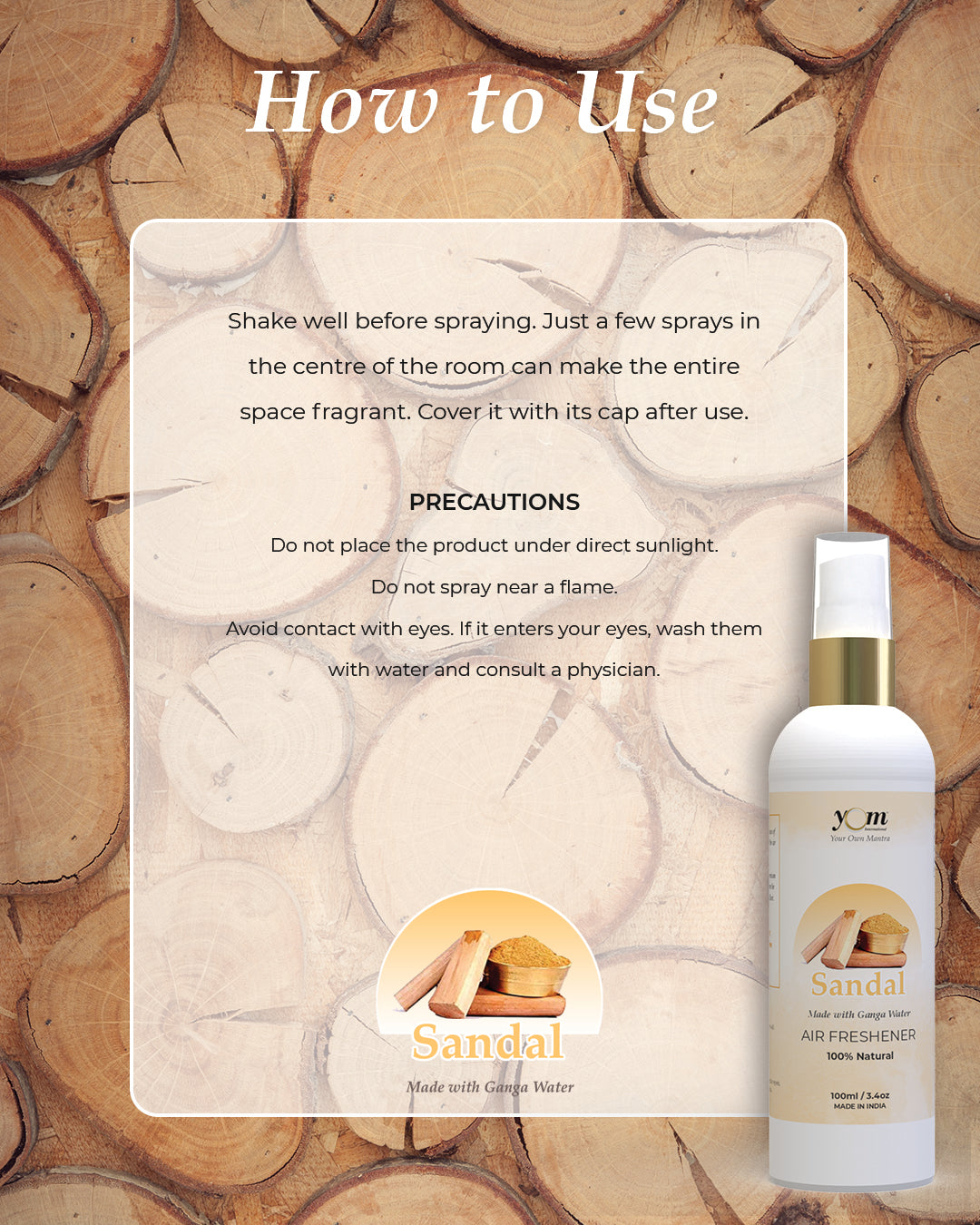 Yom Sandal Air Freshener - 100ml