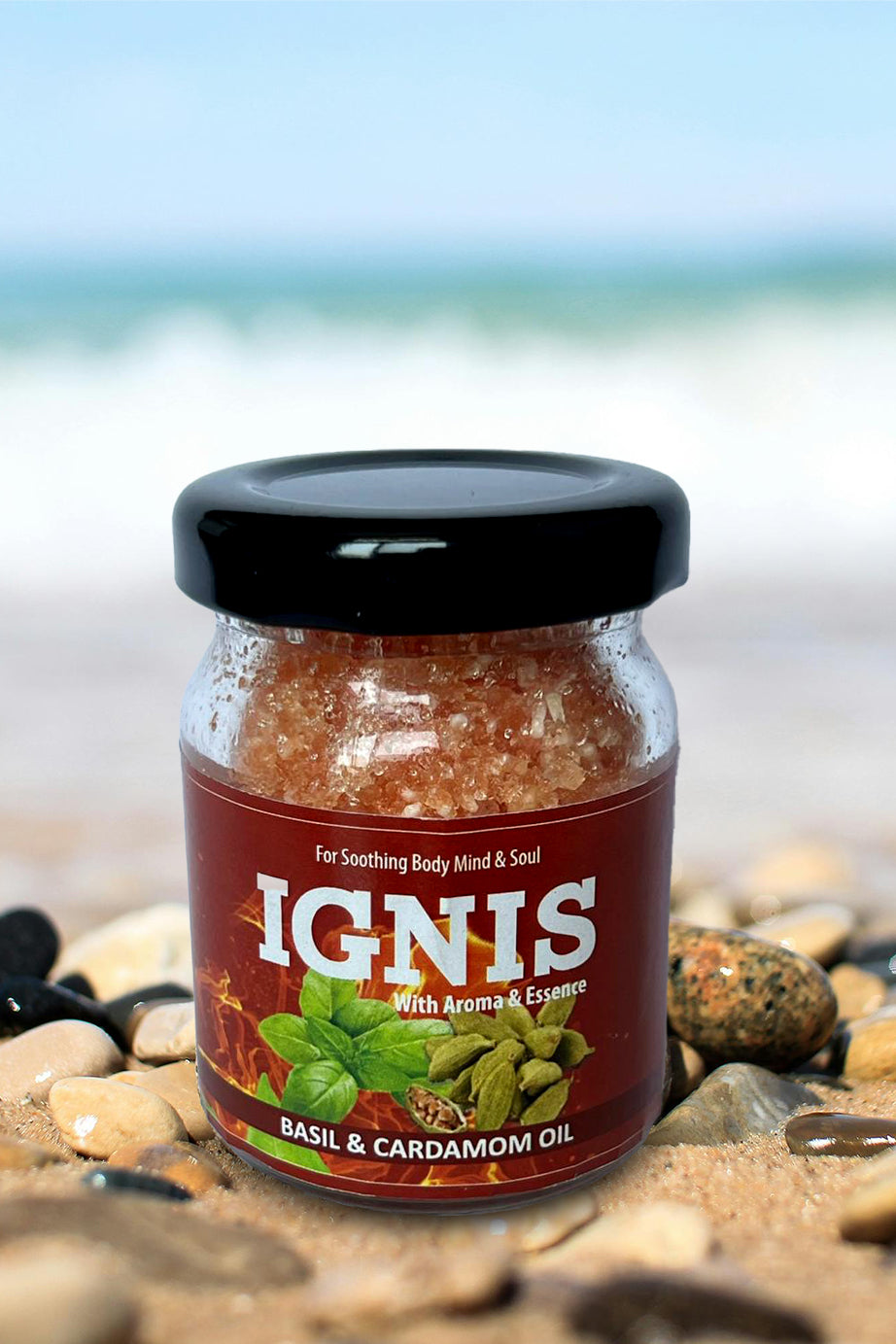 YOM YOMAROMA Ignis Bath Salt With Aromatic Oils (Glass Bottle) - 50 Gms