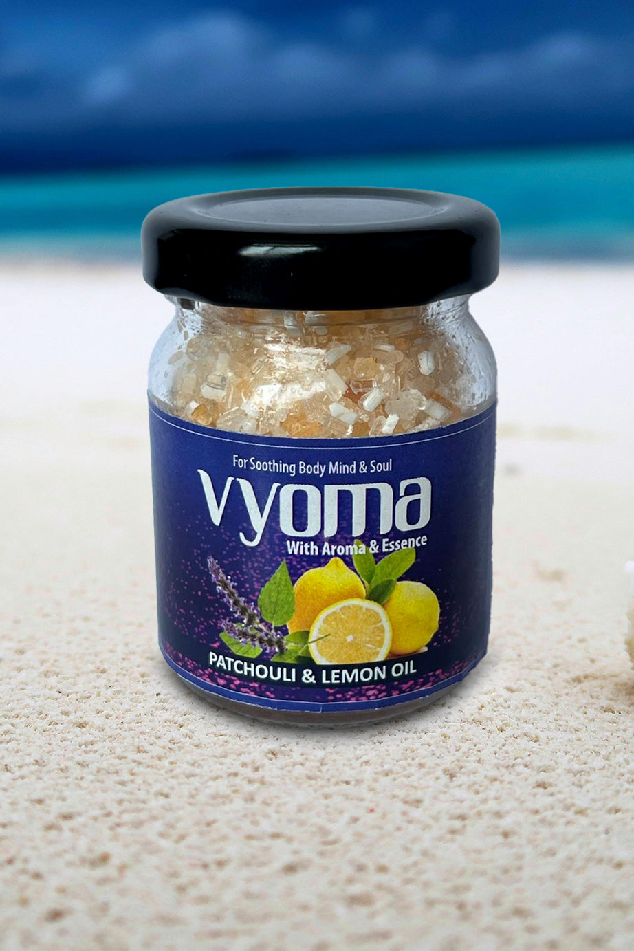 YOM YOMAROMA Vyoma Bath Salt With Aromatic Oils (Glass Bottle) 50 Gms