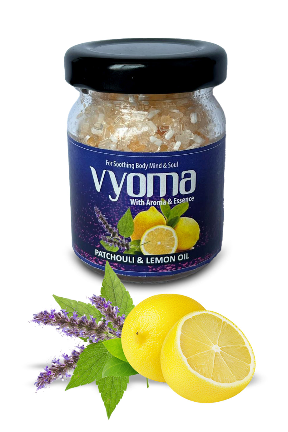 YOM YOMAROMA Vyoma Bath Salt With Aromatic Oils (Glass Bottle) 50 Gms