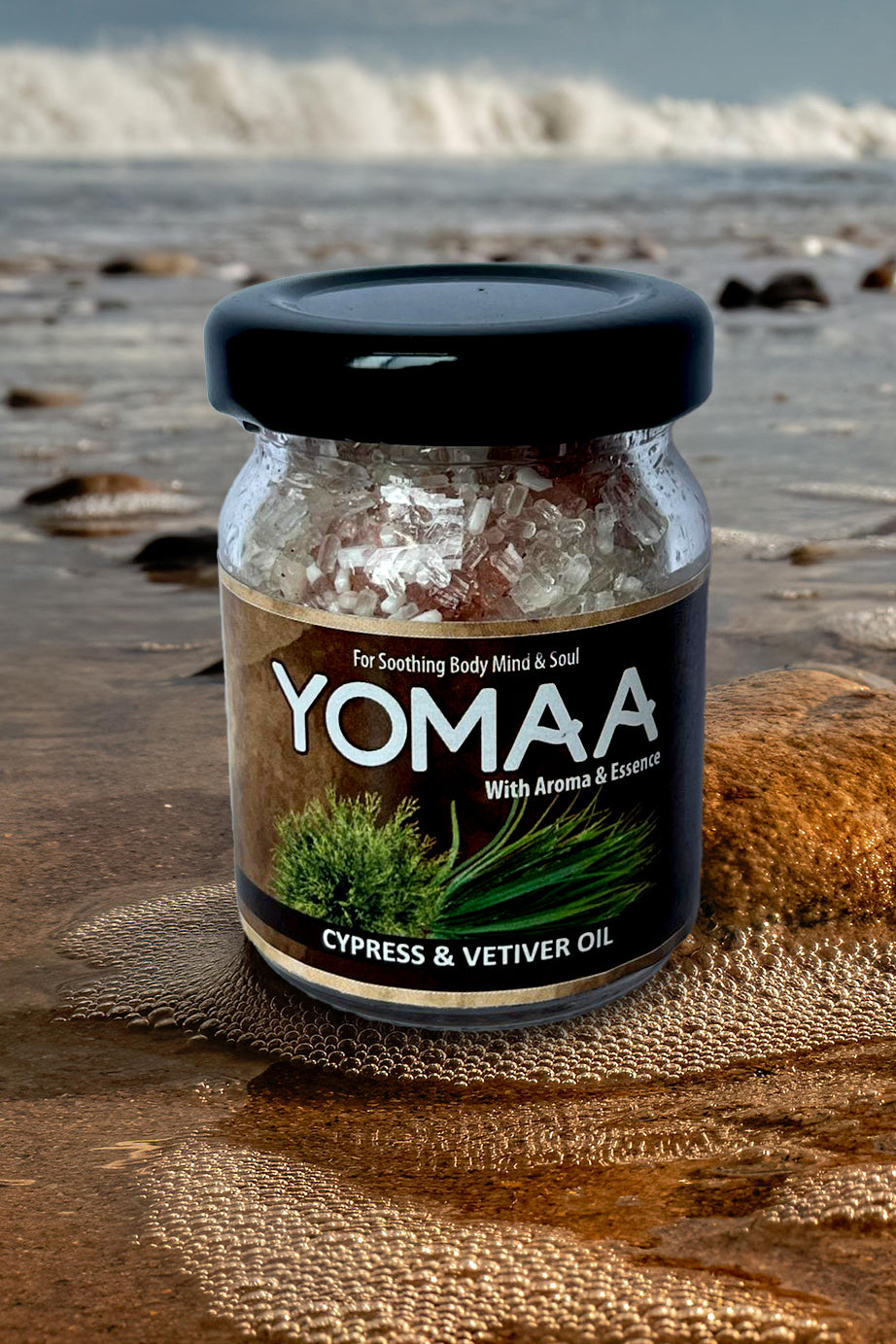 YOM YOMAROMA Yomaa Bath Salt With Aromatic Oils (Glass Bottle) - 50 Gms