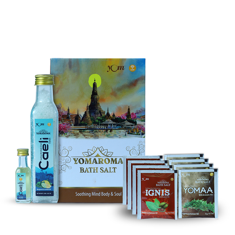YOM YOMAROMA Caeli Bath Salt Gift Box - 310 Gms