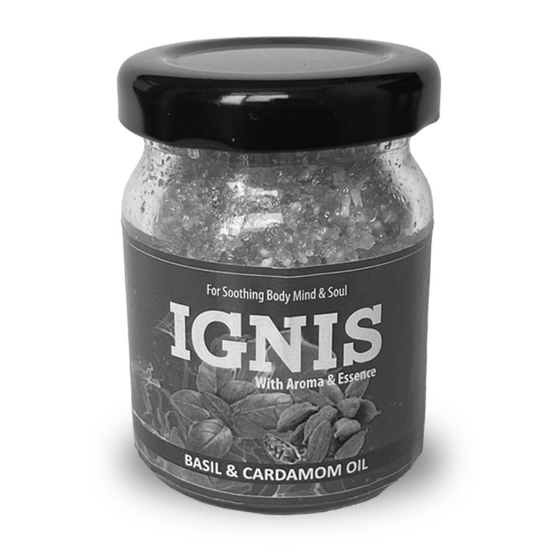 YOM YOMAROMA Ignis Bath Salt With Aromatic Oils (Glass Bottle) - 50 Gms