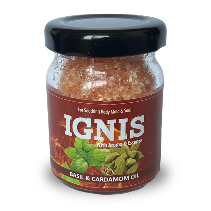 YOM YOMAROMA Ignis Bath Salt With Aromatic Oils (Glass Bottle) - 50 Gms