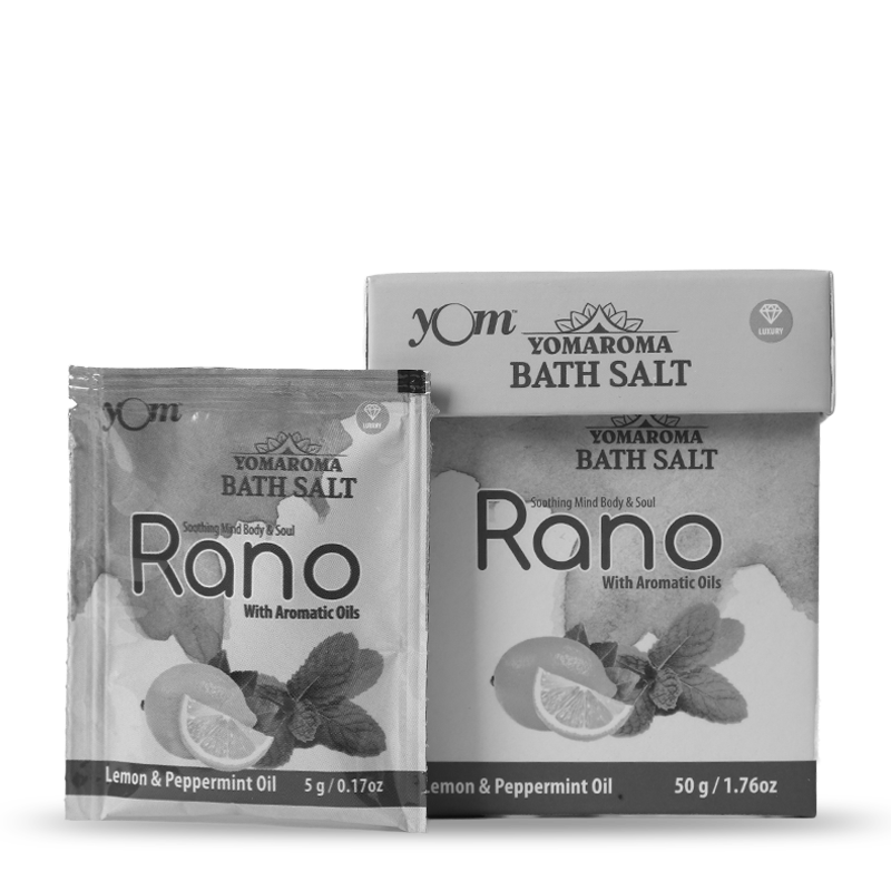 YOM YOMAROMA Rano Bath Salt With Aromatic Oils (Pouch Box) - 10 Nos * 5 Gms