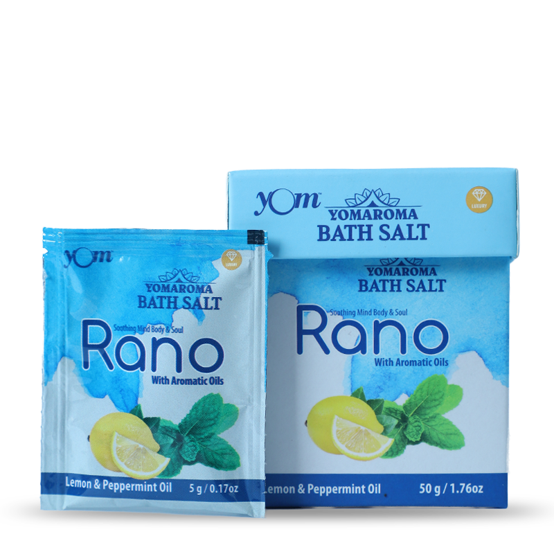 YOM YOMAROMA Rano Bath Salt With Aromatic Oils (Pouch Box) - 10 Nos * 5 Gms