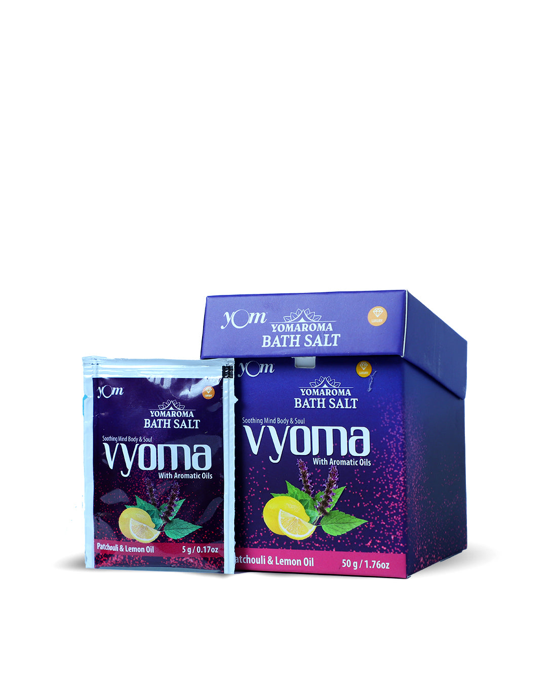 YOM YOMAROMA Vyoma Bath Salt With Aromatic Oils (Pouch Box 10) 5 Gms