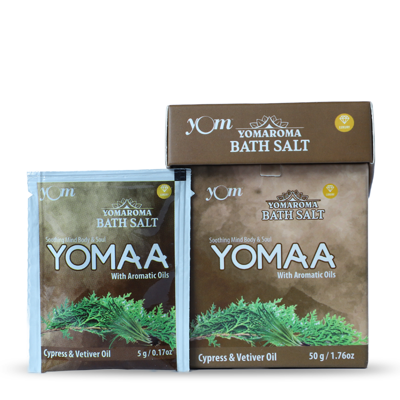 YOM YOMAROMA Yomaa Bath Salt With Aromatic Oils (Pouch Box) - 10 Nos * 5 Gms