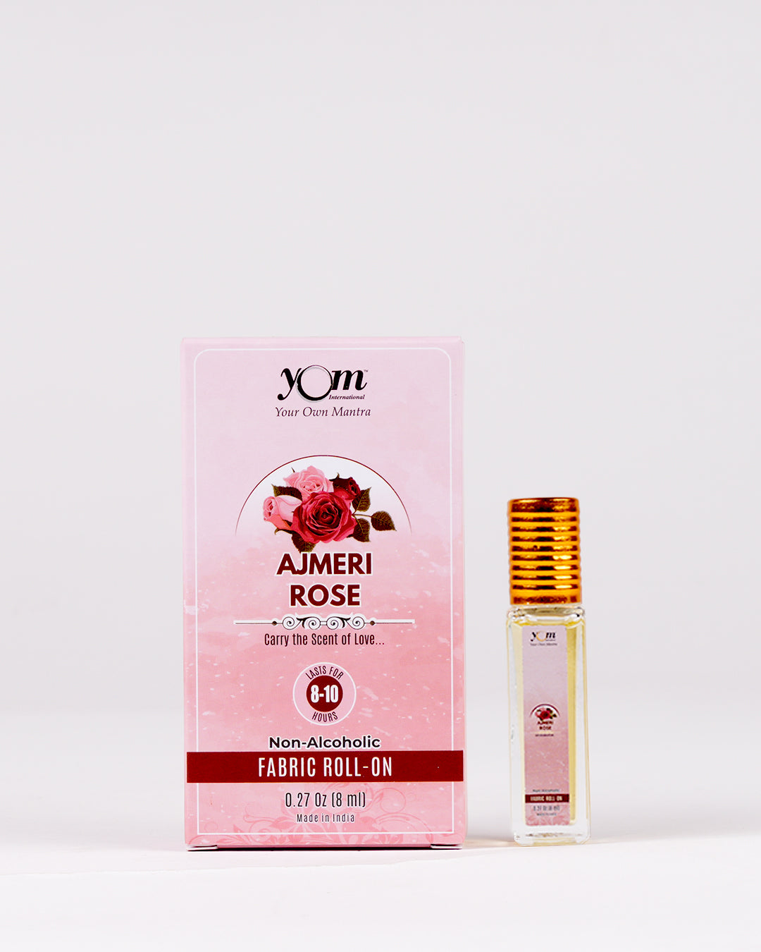 Ajmeri Rose Fabric Roll on - 8ml