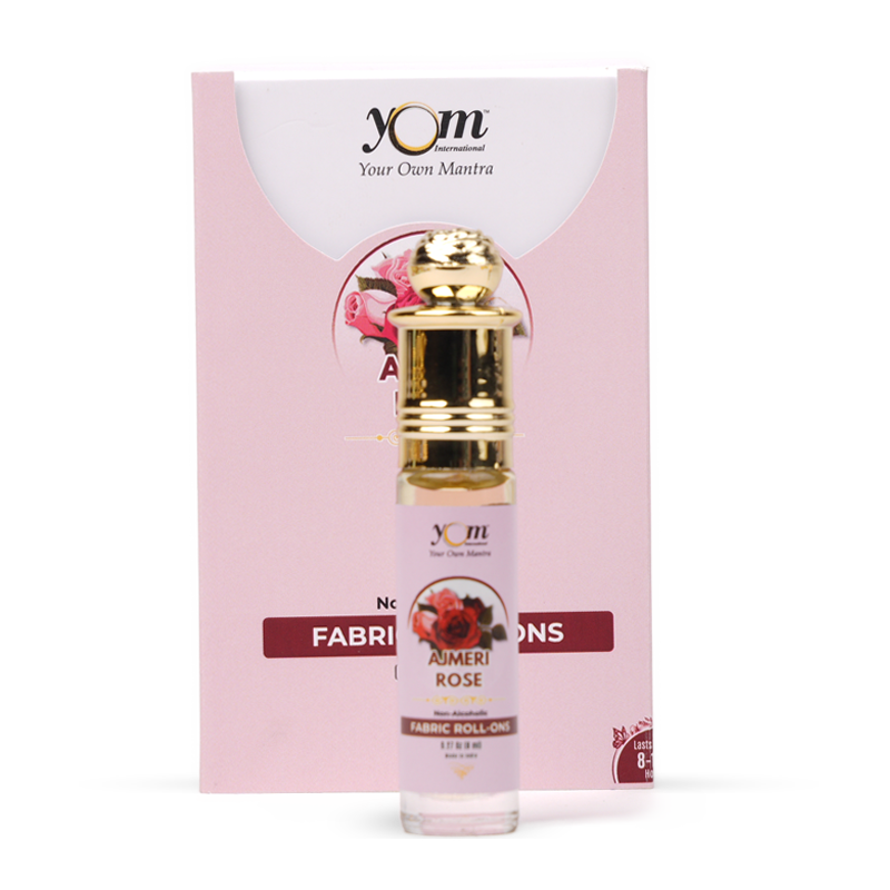 Premium Ajmeri Fabric Rose Roll on - 8ml