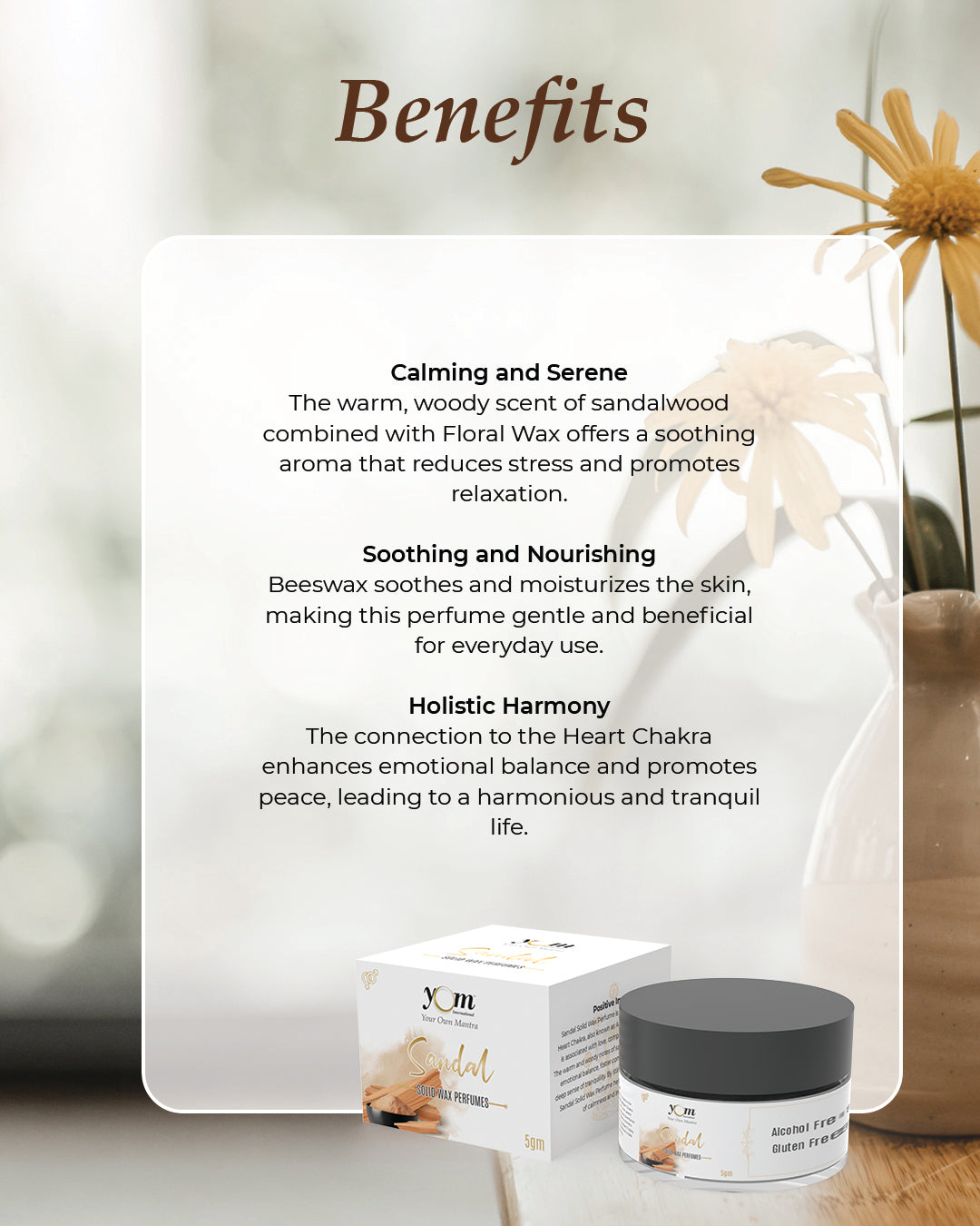 Sandal Solid Wax Fragrance - 5gm