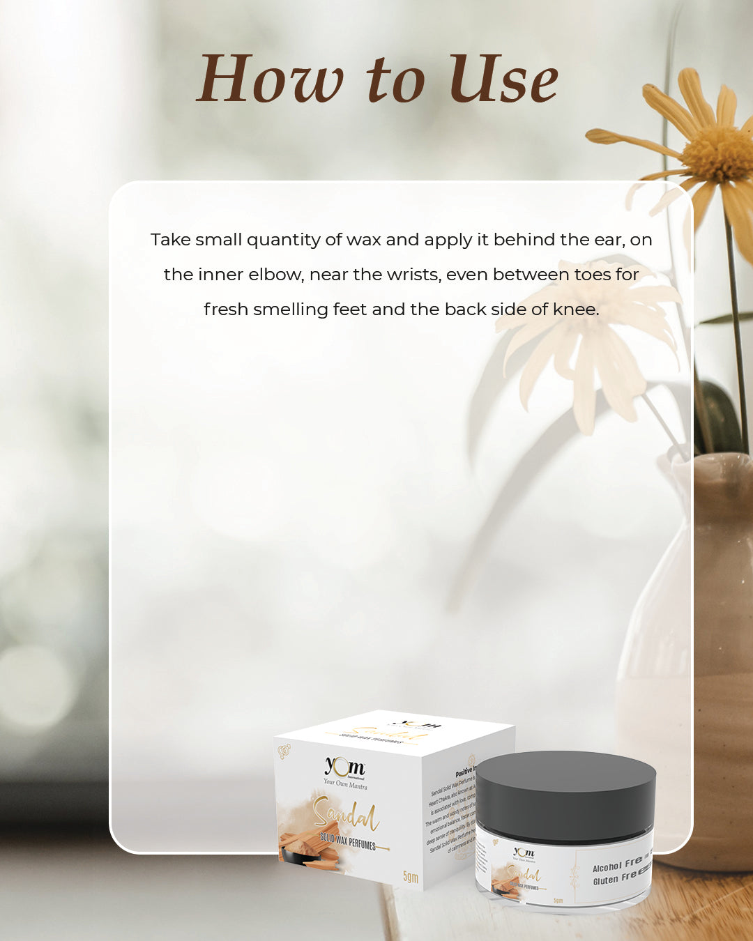 Sandal Solid Wax Fragrance - 5gm