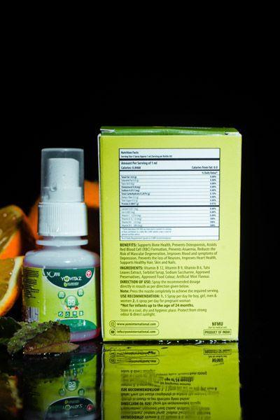 YOM YOVITAZ Vitamin B12 B9 B6 + Tulsi Leaves Extract (Spray) - 30 Ml