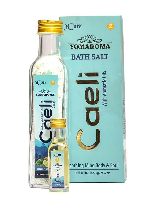 YOM YOMAROMA Caeli Bath Salt With Aromatic Oil - 270 Gms