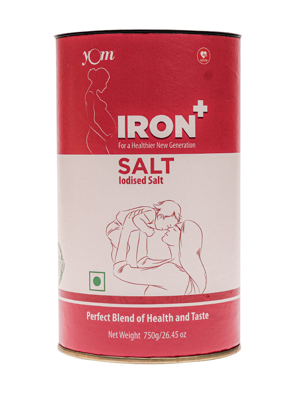 YOM Iron Plus Fortified Salt (Tin) - 750 Gms