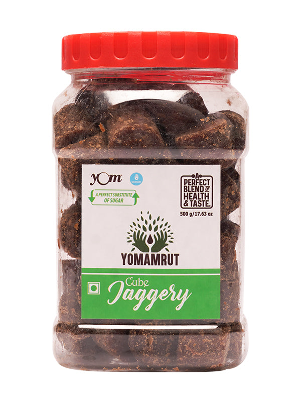 YOM YOMAMRUT Natural Jaggery Cube (Organic GUD) - 500 Gms