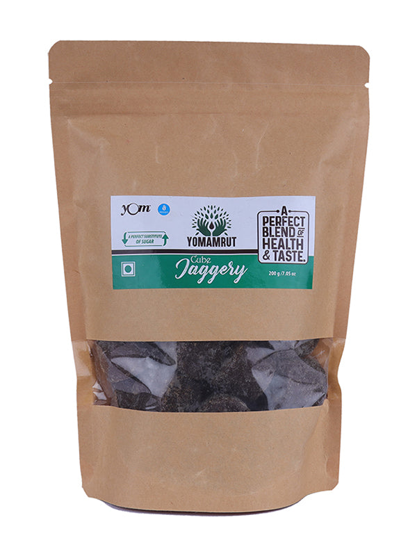 YOM YOMAMRUT Natural Jaggery Cube (Organic GUD) - 200 Gms