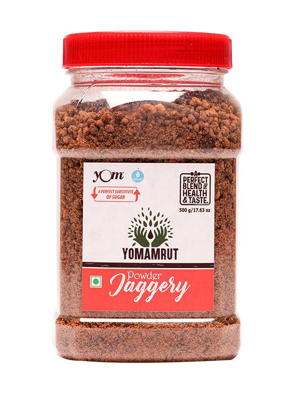 YOM YOMAMRUT Natural Jaggery Powder (Organic GUD) - 500 Gms