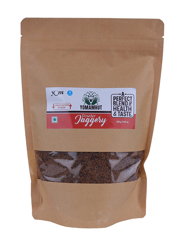 YOM YOMAMRUT Natural Jaggery Powder (Organic GUD) - 200 Gms