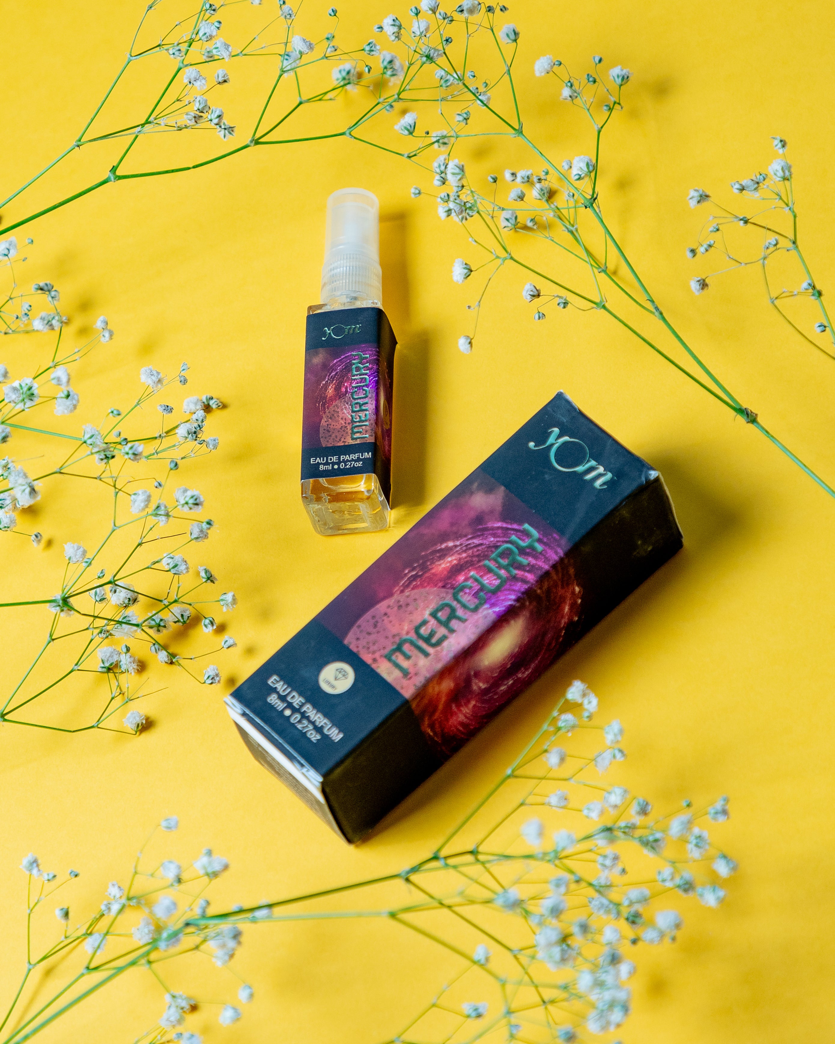 Mercury Perfume with Yellow Bg 8 ml