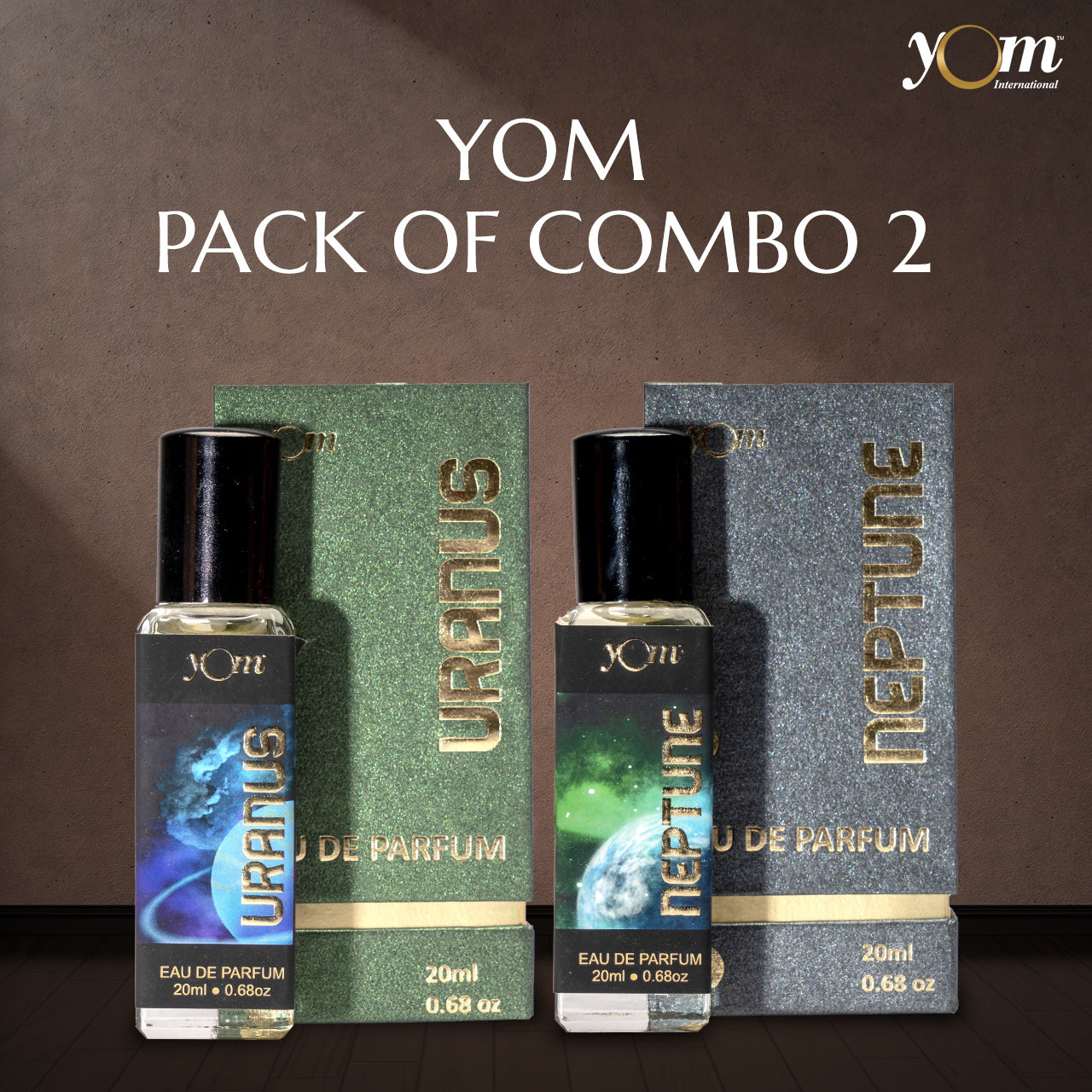 YOM Luxury Perfume Neptune for Unisex,Uranus for Unisex  Combo Pack - 2 Nos * 20ML