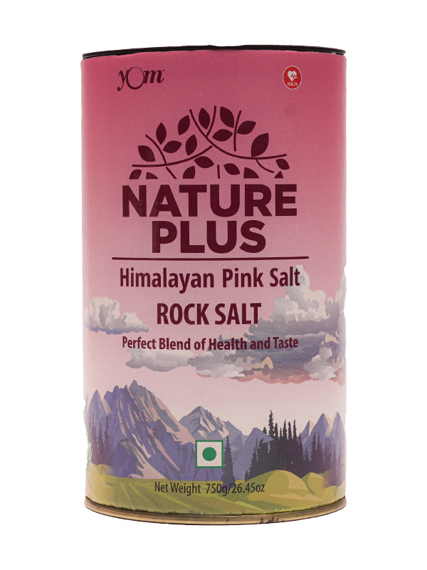 YOM Nature Plus Himalayan Pink Rock Salt (Tin) - 750 Gms