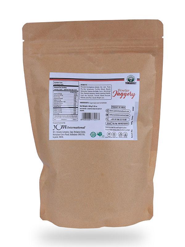 YOM YOMAMRUT Natural Jaggery Powder (Organic GUD) - 200 Gms