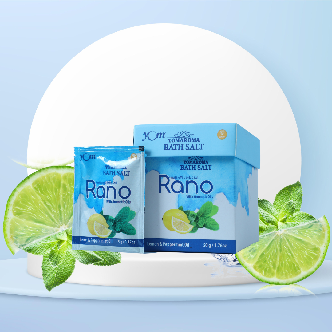 YOM YOMAROMA Rano Bath Salt With Aromatic Oils (Pouch Box) - 10 Nos * 5 Gms