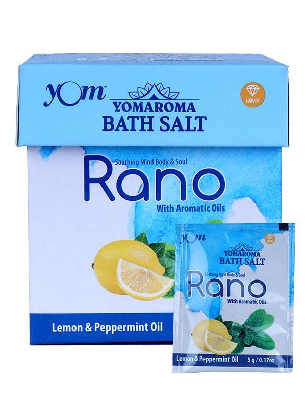 YOM YOMAROMA Rano Bath Salt With Aromatic Oils (Pouch Box) - 10 Nos * 5 Gms