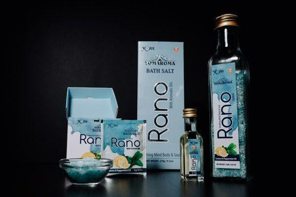 YOM YOMAROMA Rano Bath Salt With Aromatic Oils (Pouch Box) - 10 Nos * 5 Gms