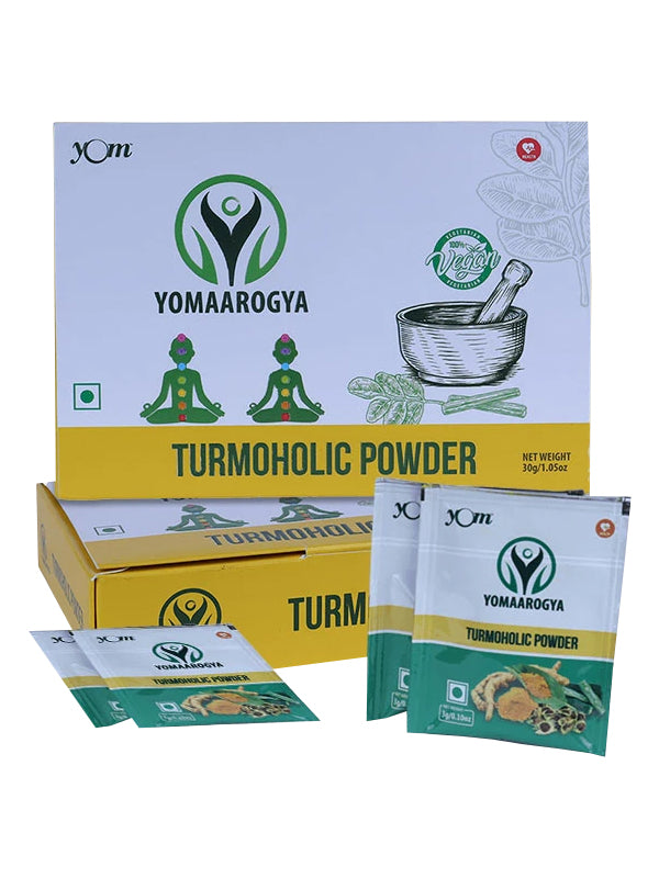 YOM YOMAAROGYA Turmoholic Powder (Pouch Box) - 10 Nos * 3 Gms