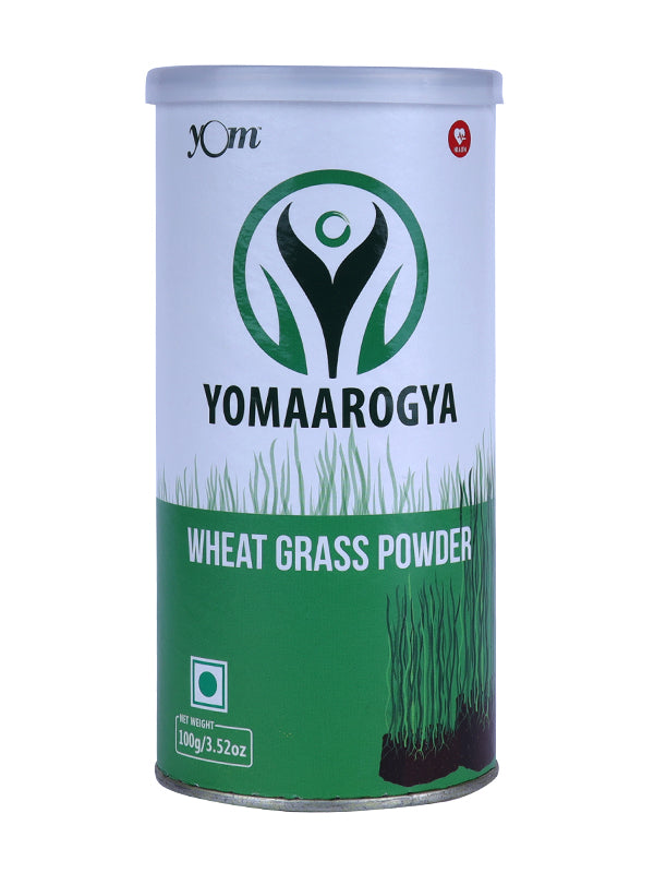 YOM YOMAAROGYA Wheat Grass Powder (Tin) - 100 Gms