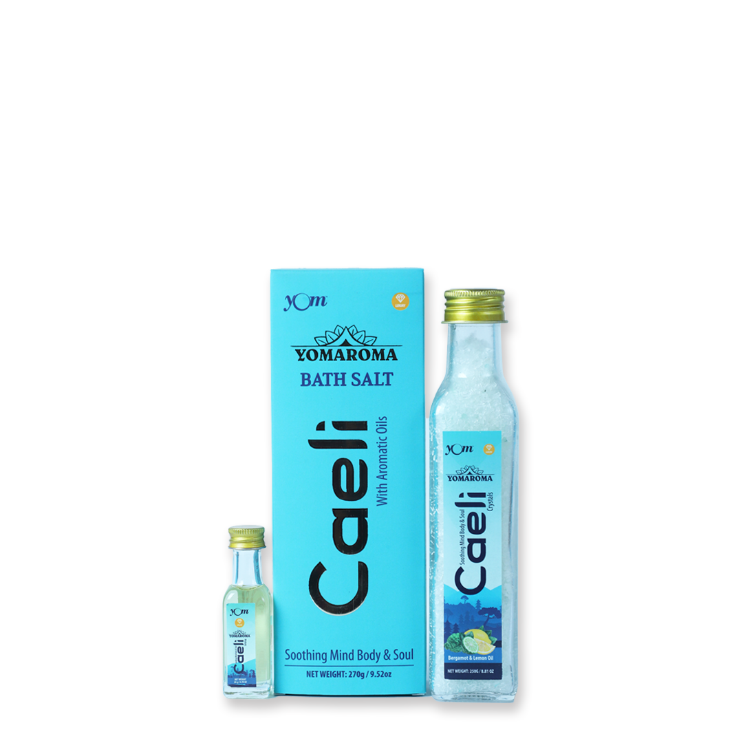 YOM YOMAROMA Caeli Bath Salt With Aromatic Oil - 270 Gms