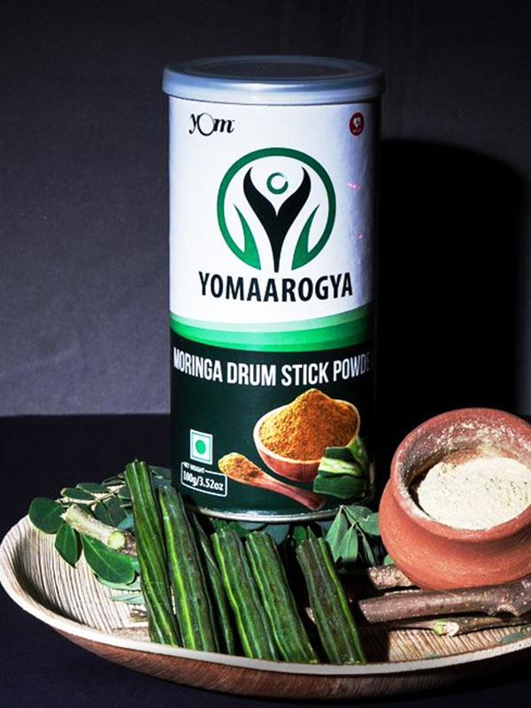 YOM YOMAAROGYA Moringa Drum Stick Powder (Tin) - 100 Gms