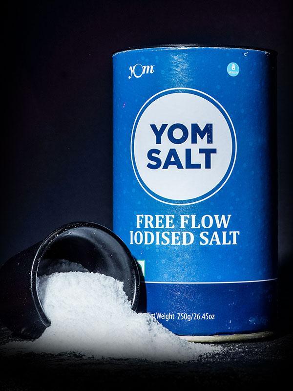 YOM Free Flow Iodised Salt (Tin) - 750 Gms