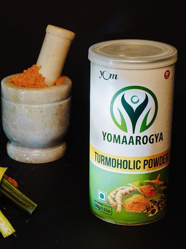 YOM YOMAAROGYA Turmoholic Powder (Tin) - 100 Gms