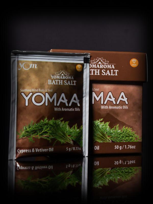 YOM YOMAROMA Yomaa Bath Salt With Aromatic Oils (Pouch Box) - 10 Nos * 5 Gms